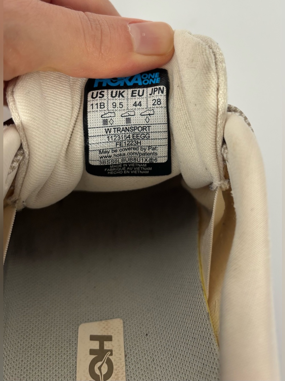 HOKA Women’s Transport Commuter Pull On Comfy Hiking Walking Shoes in Eggnog - Picture 8 of 9